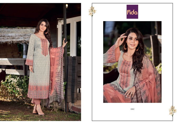 Shiza By Fida Digital Printed Cotton Dress Material Wholesale Market In Surat
